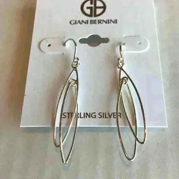 Giani Bernini New Double Oval Drop Earrings - Picture 5 of 8